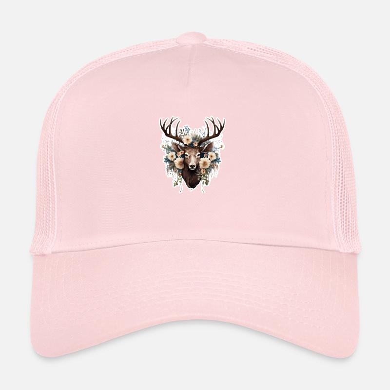 Hirsch Blumen Trucker Cap
