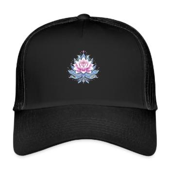 Lotus Inspiration - Trucker Cap - black/black - Front