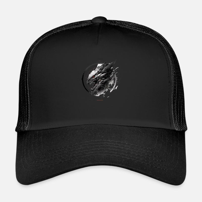 Mecha Animal Tiger Wolf Fox Dino Bear Cyborg Trucker Cap