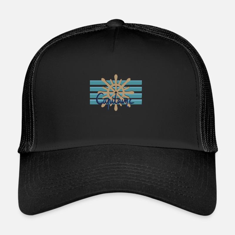 Kapitän - Trucker Cap - Schwarz/Schwarz
