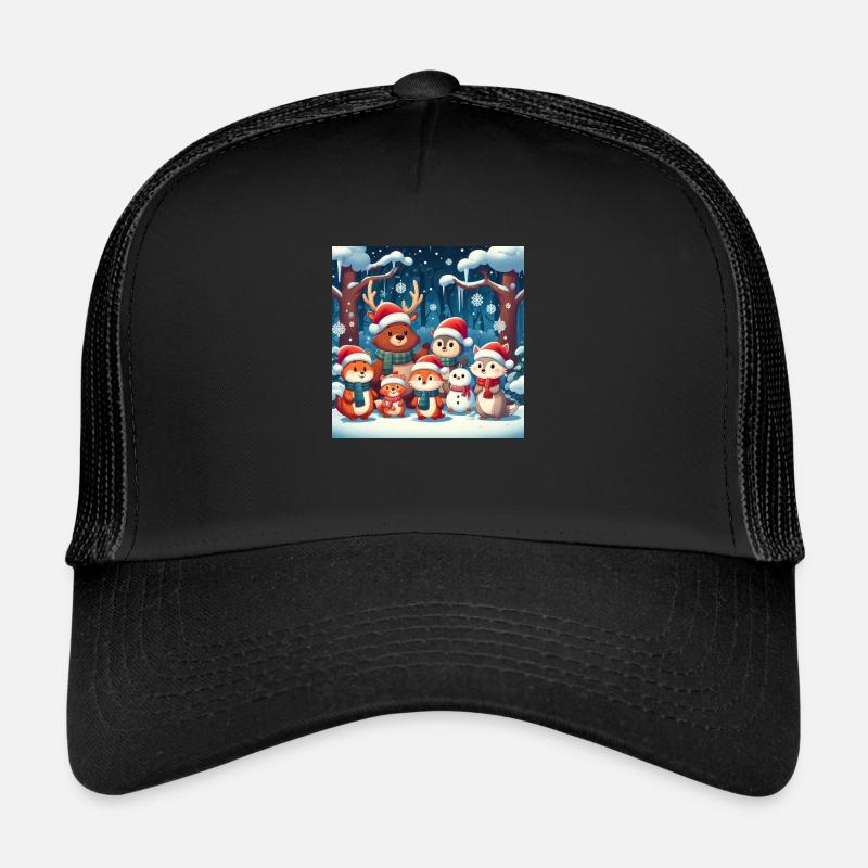 Animaux de noël Casquette trucker 