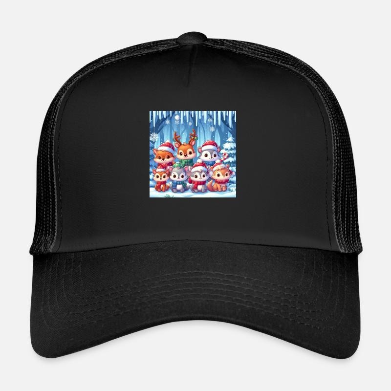 Animaux de noël Casquette trucker 