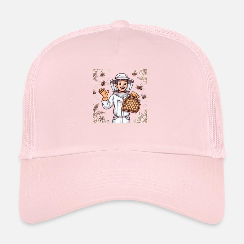 Cartoon Beekeeper 2 Trucker Cap