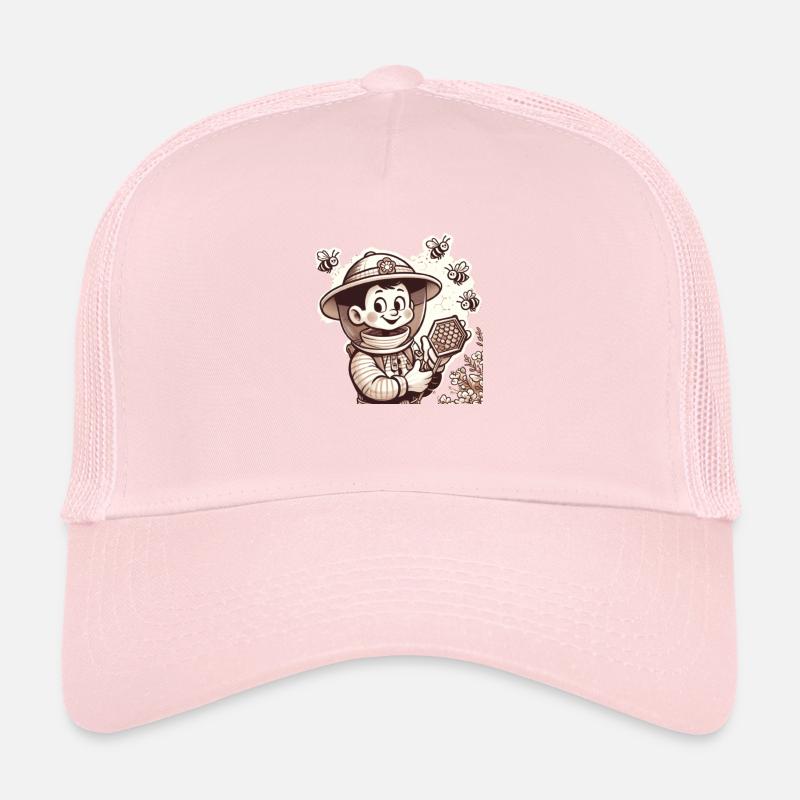 Cartoon Beekeeper 3 Trucker Cap