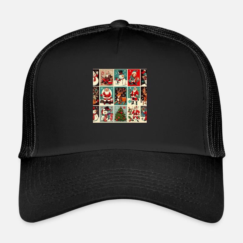 Cadre de Noël - Casquette trucker  - noir/noir