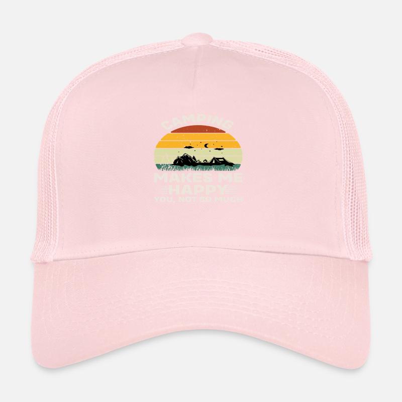Le camping me rend heureux Casquette trucker 