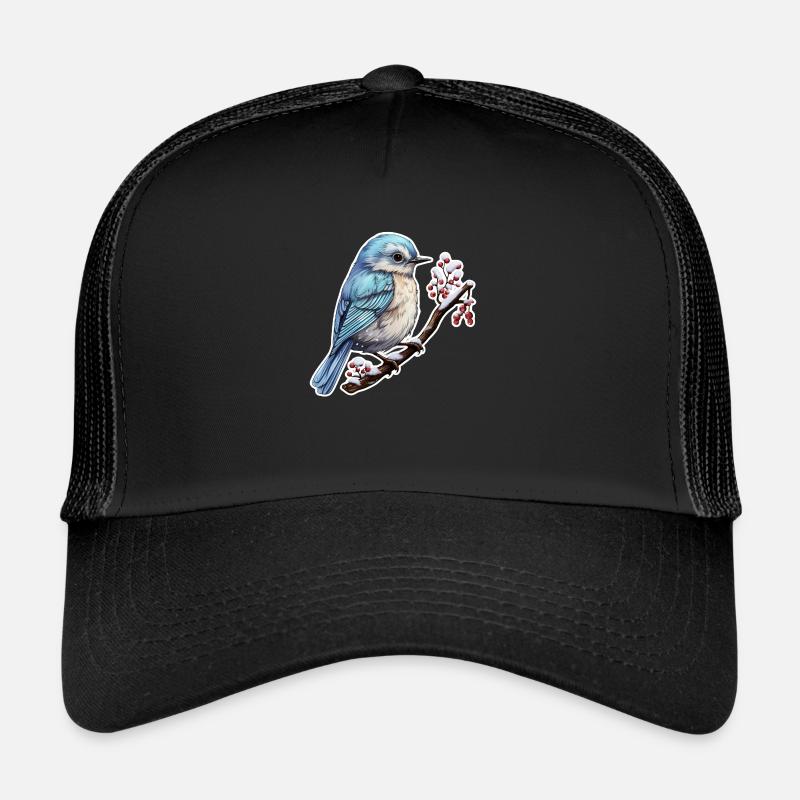 Süsser Vogel im Winter Trucker Cap