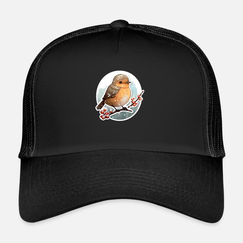 Whinchat in winter Trucker Cap