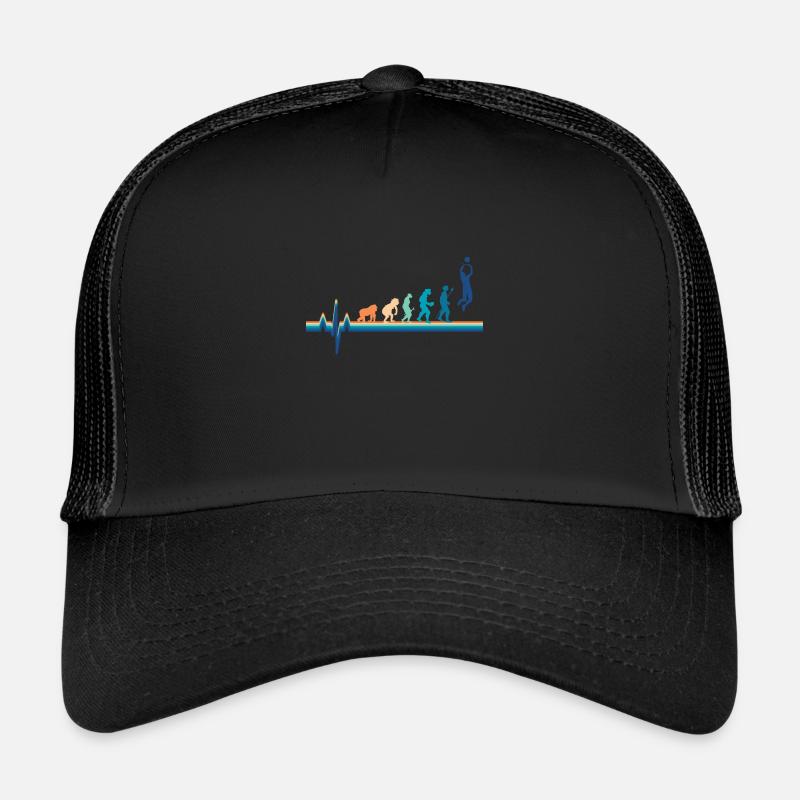 Evolution Heartbeat Volleyball -- Retro Volleyball Trucker Cap