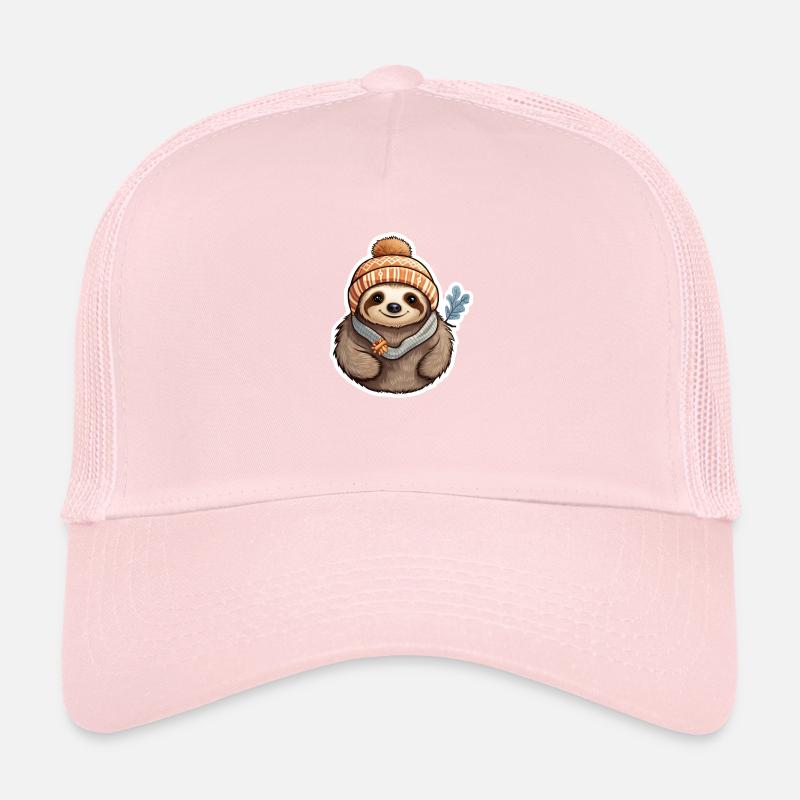 Winter Sloth Trucker Cap