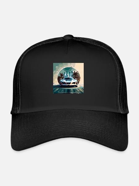 Miami Portal Escape (Miami Collection) - Trucker Cap - black/black - Front