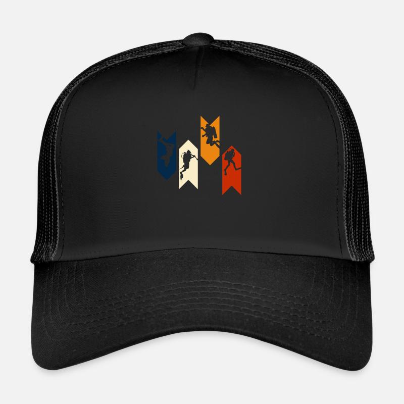 Vintage Retro Scuba Diving - Gift Idea Trucker Cap