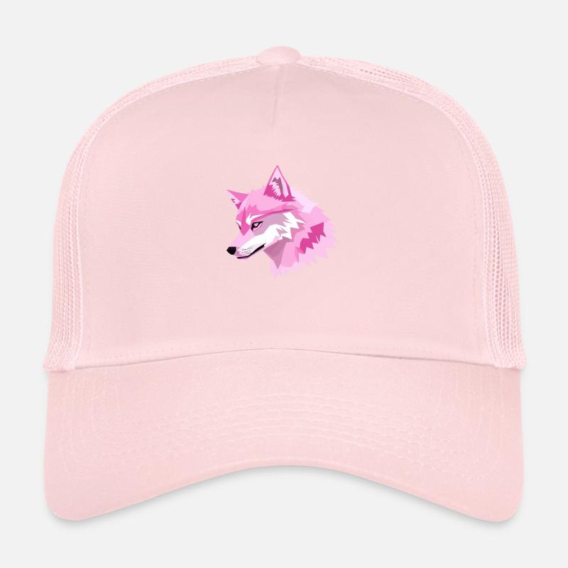 Rosa Wolfskopf Trucker Cap