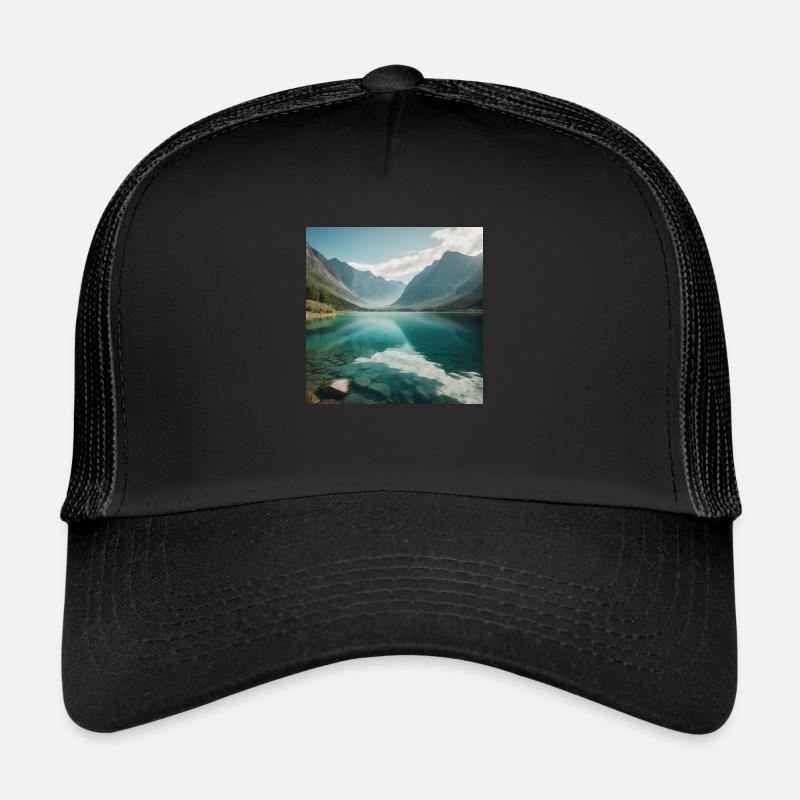 Lac - Casquette trucker  - noir/noir