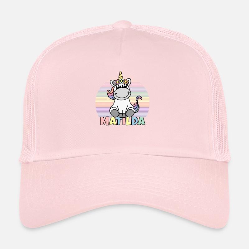 Matilda Einhorn Name Trucker Cap