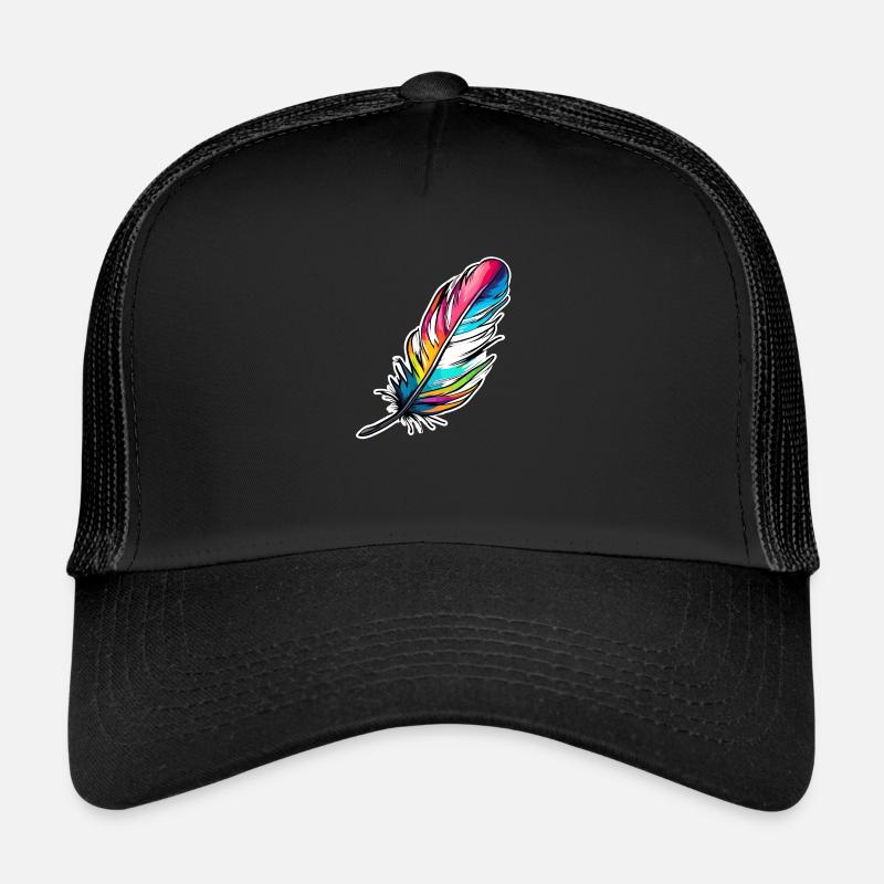 Feather/writing quill/bird feather/down feather Trucker Cap