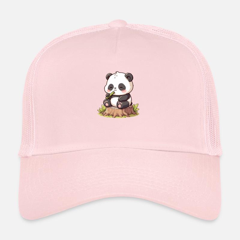 Panda mit Bambus Trucker Cap