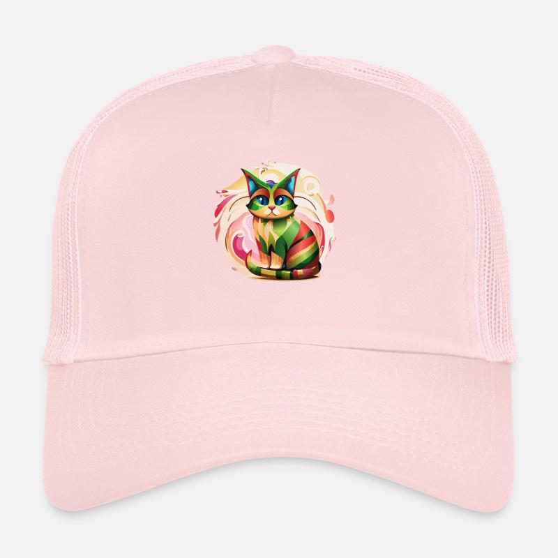 Chat Color Burst Casquette trucker 