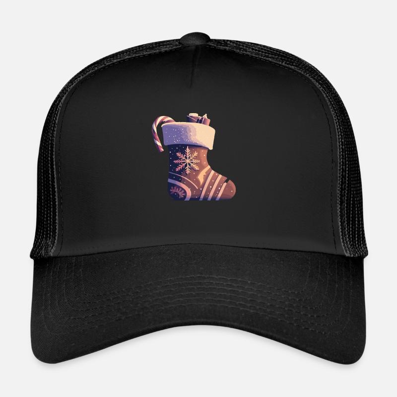 Christmas stocking - Trucker Cap - black/black