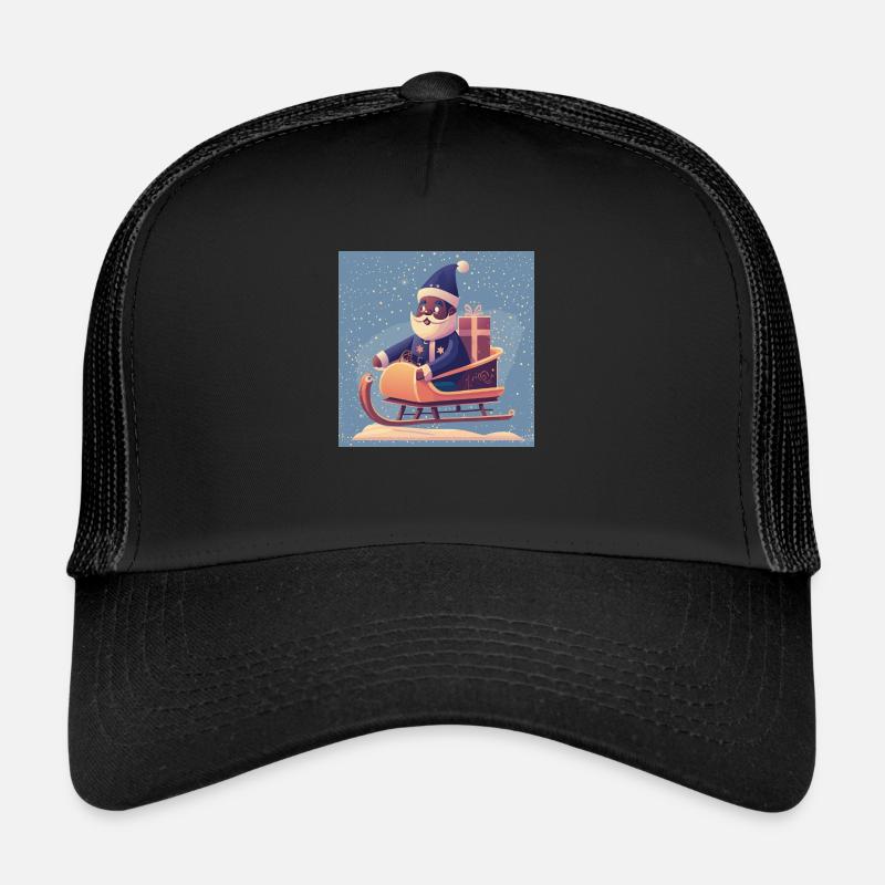 Santa's Sleigh - Trucker Cap - black/black