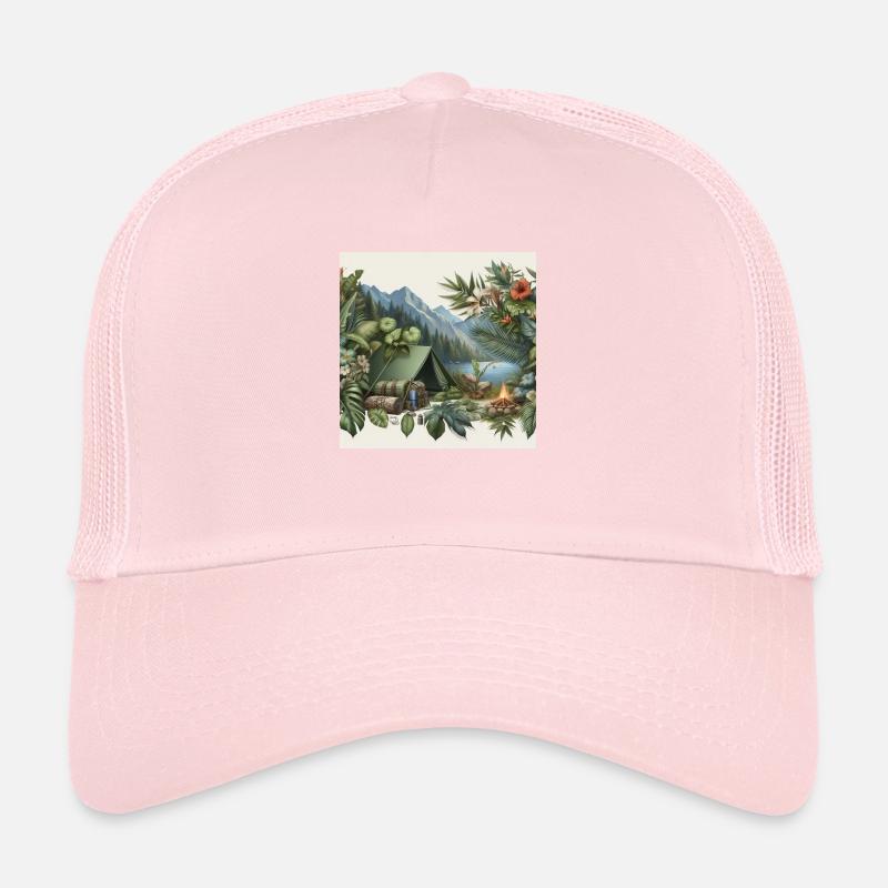 Camper dans la jungle Casquette trucker 