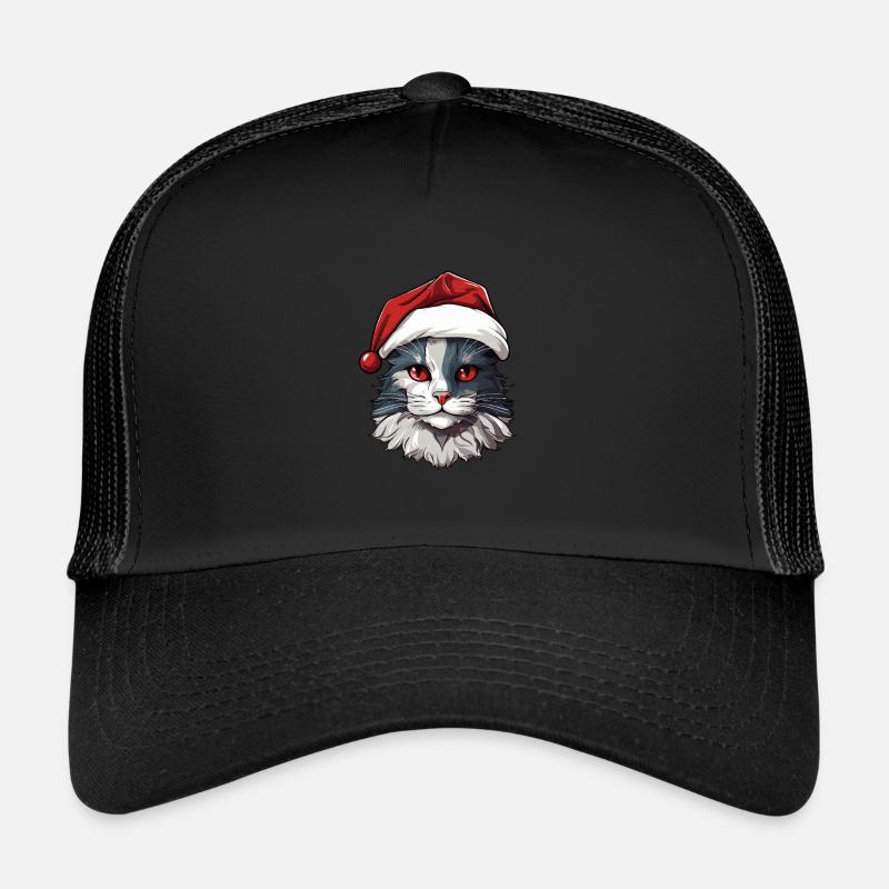 Noël tête de chat Noël Casquette trucker 