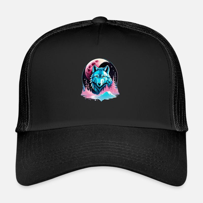 Wolf und Mond Trucker Cap