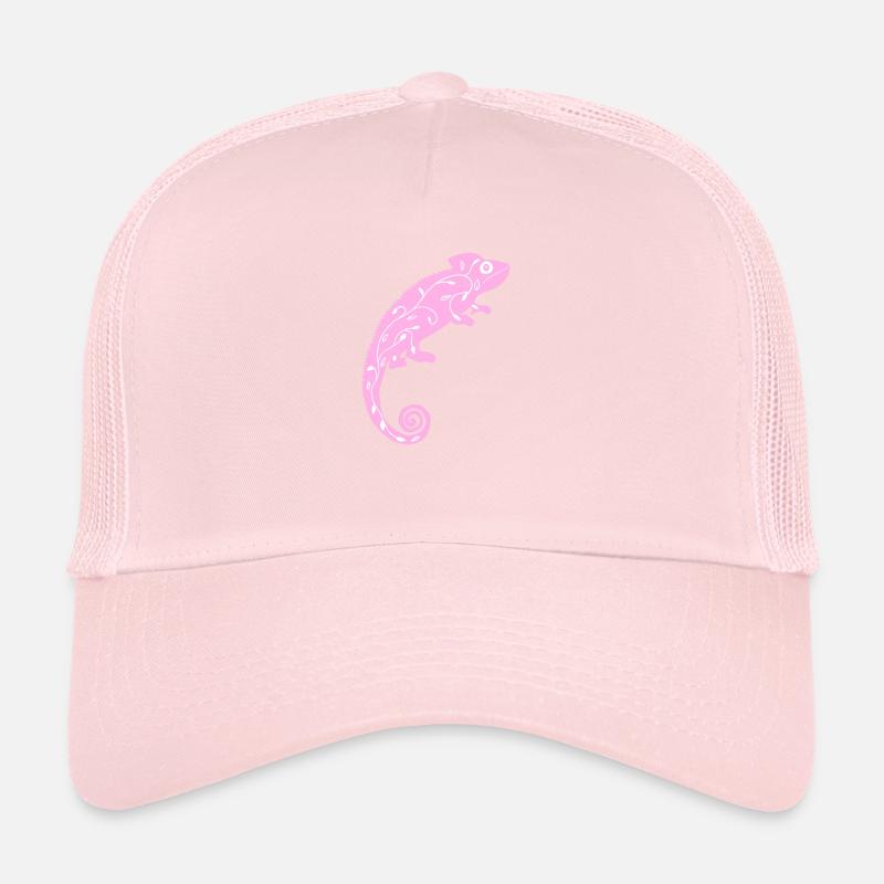Pink chameleon Trucker Cap