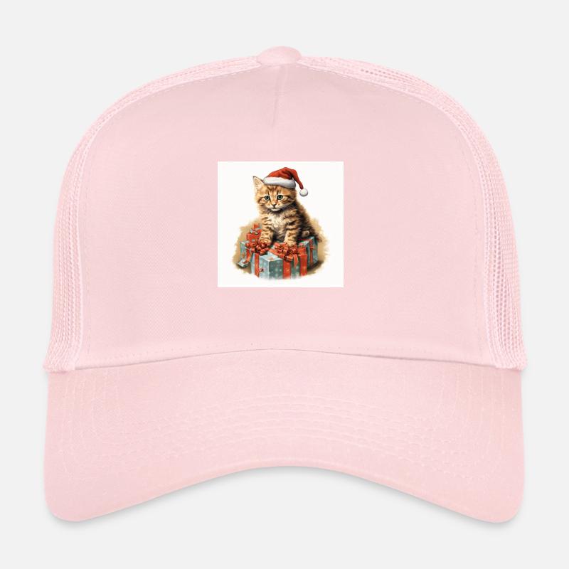 Chaton de Noël 3 Casquette trucker 