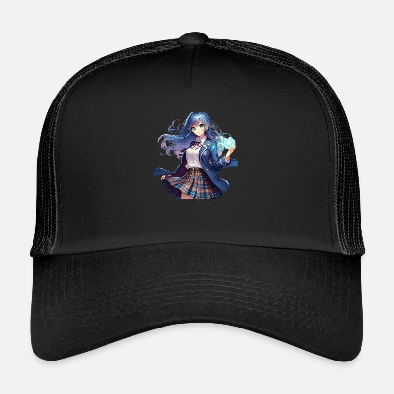 Manga-Anime-Mädchen in Schuluniform Trucker Cap