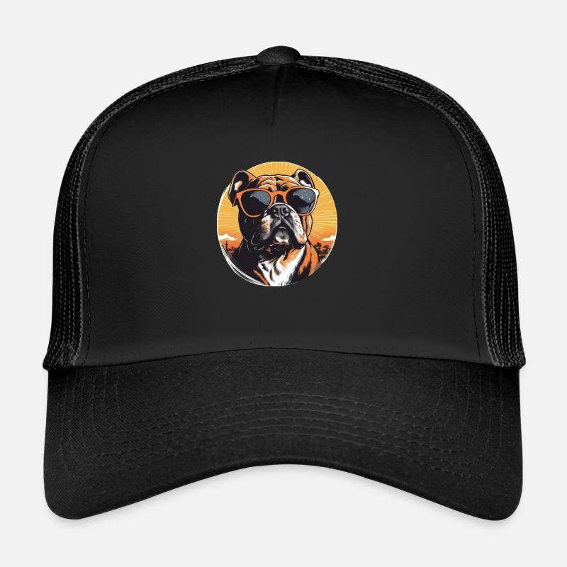 Bouledogue 2 - Casquette trucker  - noir/noir