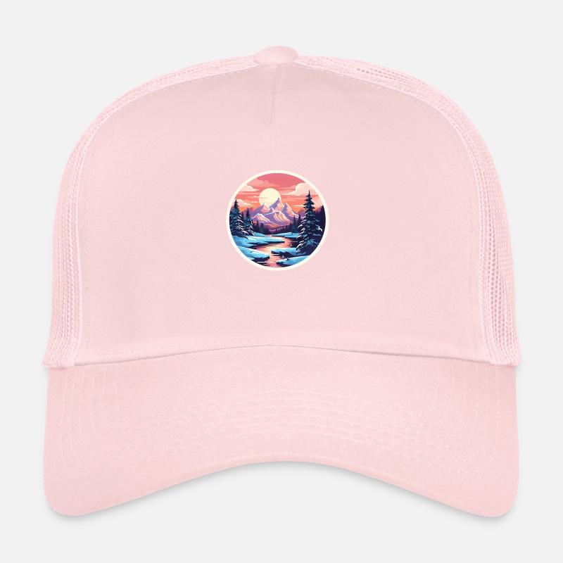 Parc National Hiver Neige Casquette trucker 
