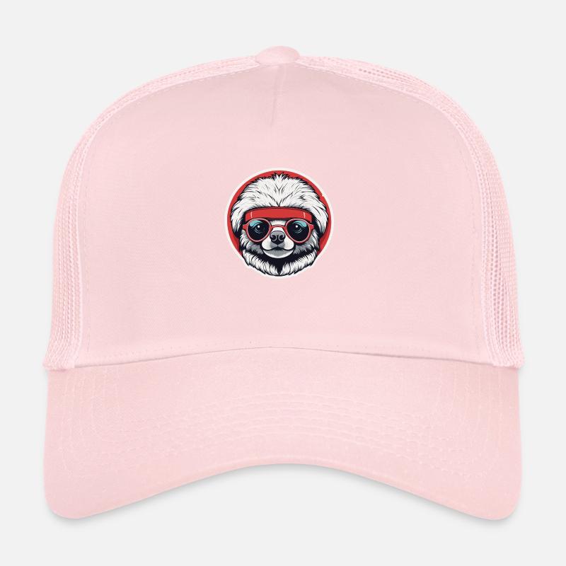 Sloth Christmas Drawing Trucker Cap