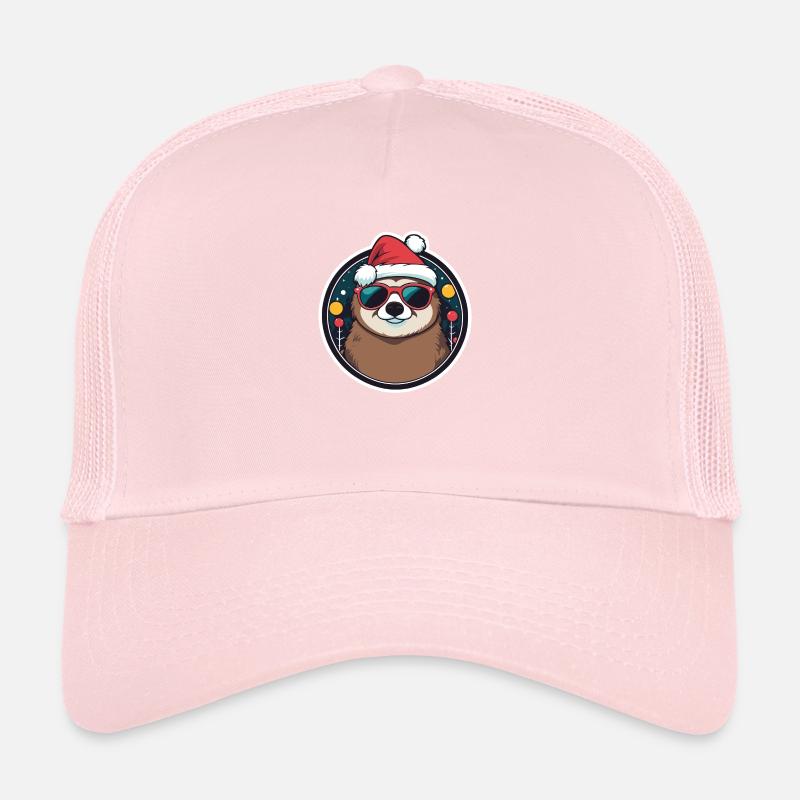Dessin de Noël paresseux Casquette trucker 