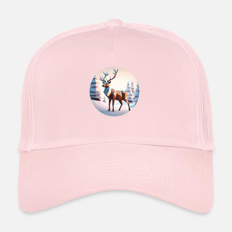 Rennes Low Poly Noël Casquette trucker 
