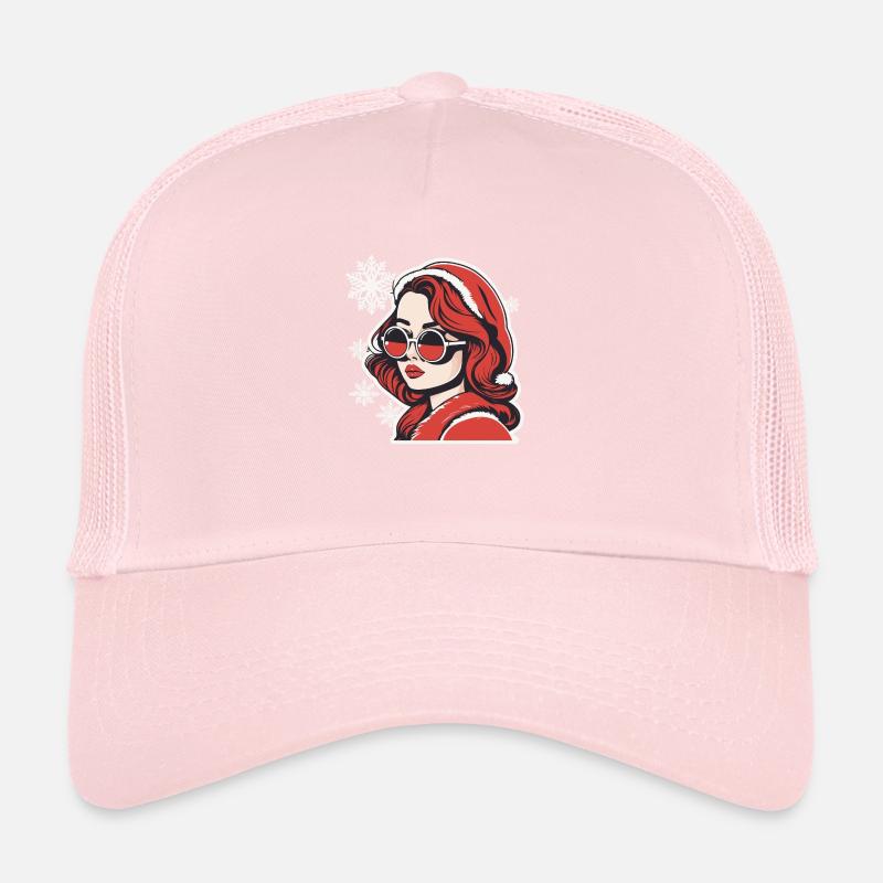 Dessin de Noël fille Casquette trucker 