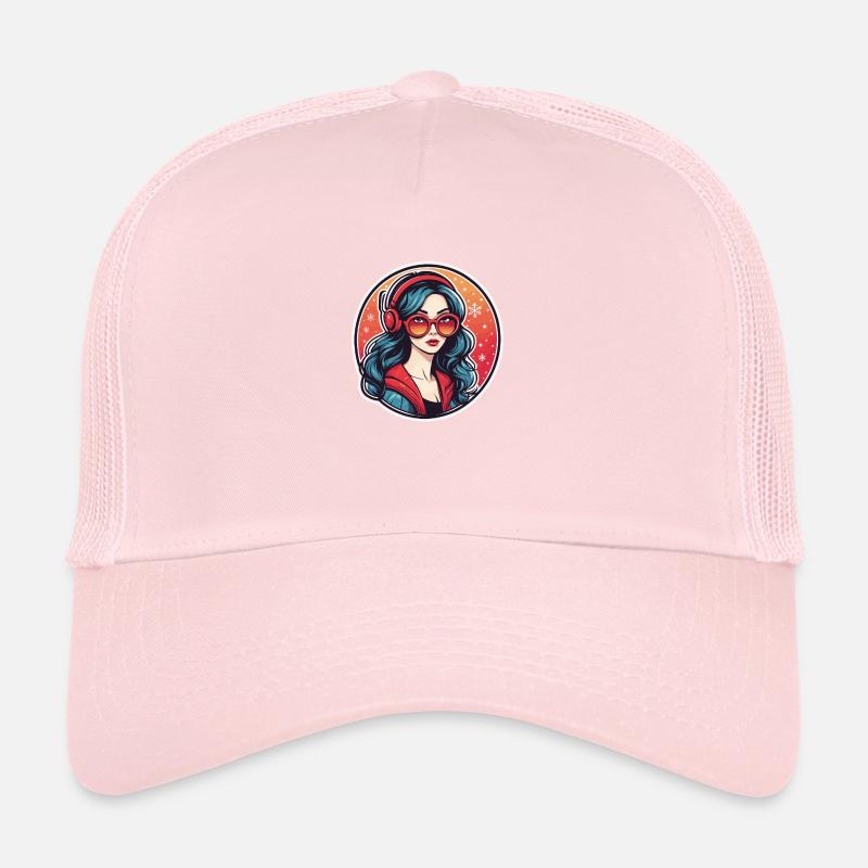 Dessin de Noël fille Casquette trucker 
