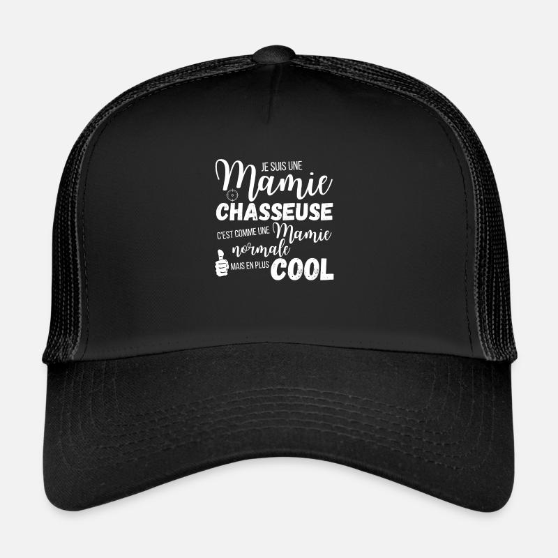Mamie chasseuse Casquette trucker 