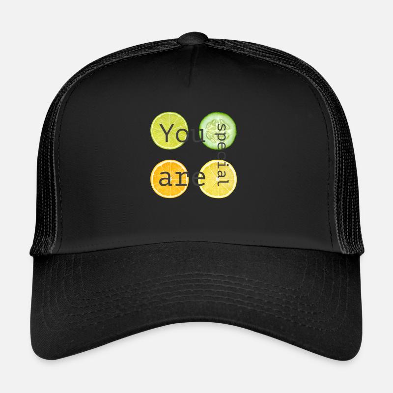 YOU ARE SPECIAL - Trucker Cap - Schwarz/Schwarz