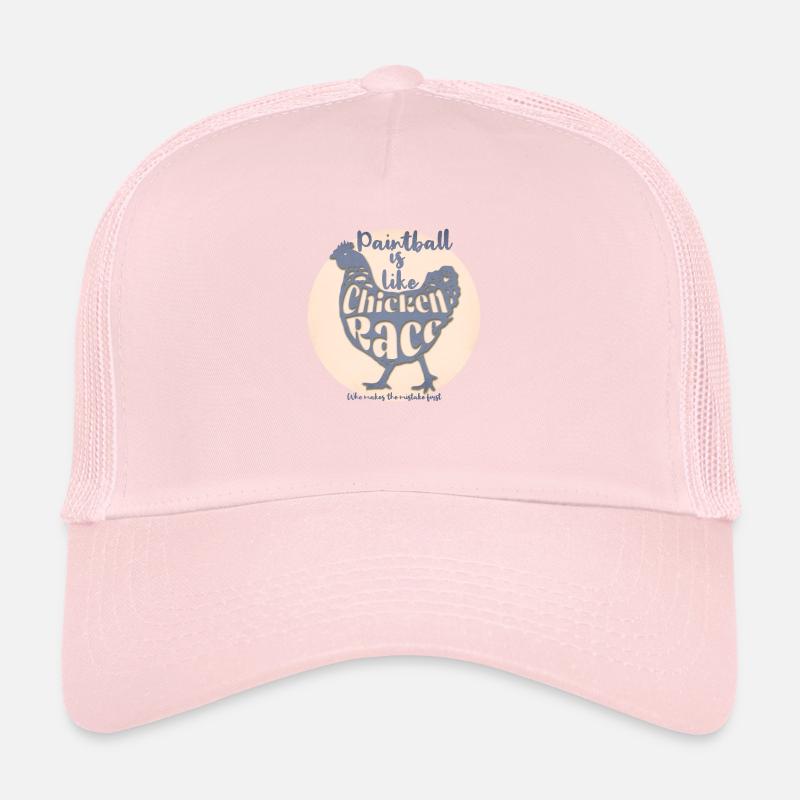 Le paintball, c’est comme la course de poulets, faites une erreur Casquette trucker 