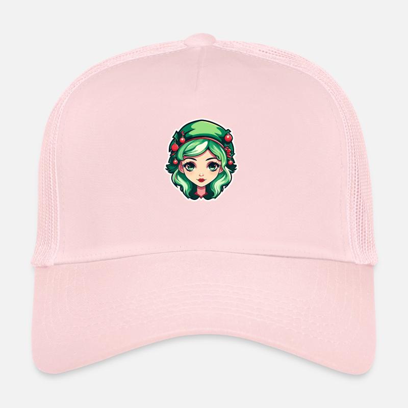 Illustration de Noël elfe Casquette trucker 