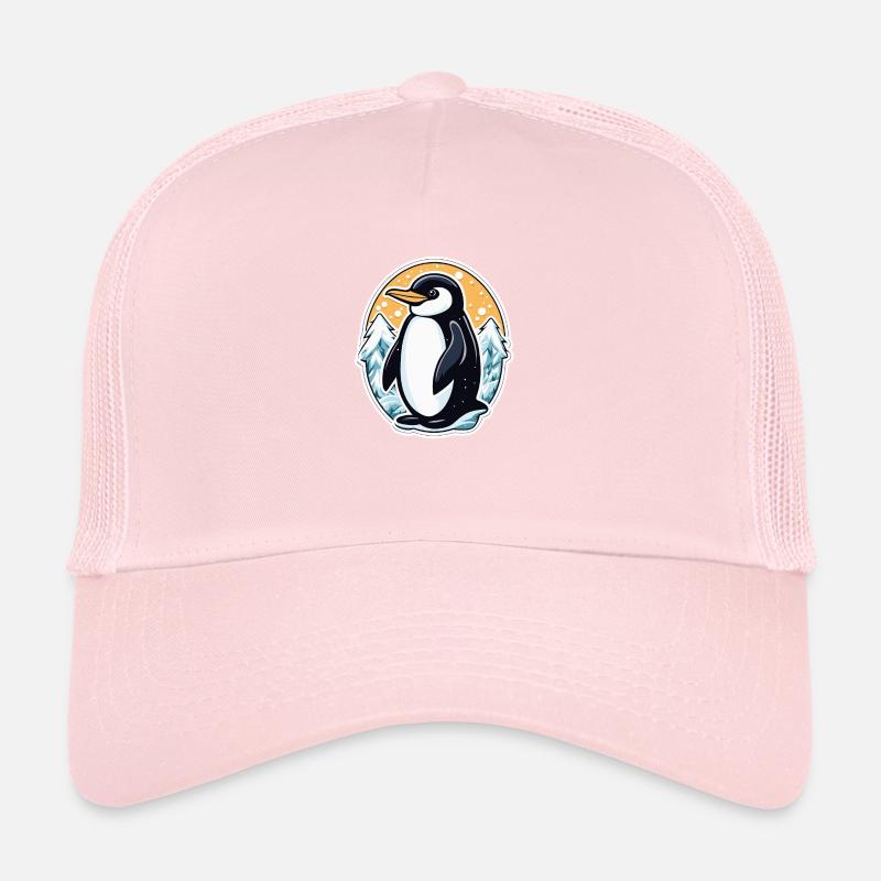 Illustration de Noël pingouin Casquette trucker 