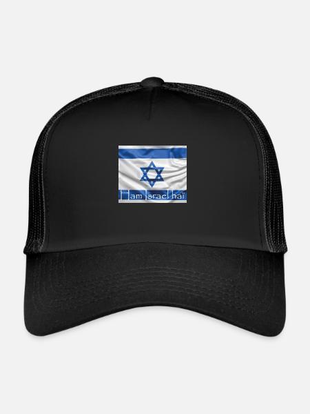 Ham Israel hai - Casquette trucker  - noir/noir - Devant