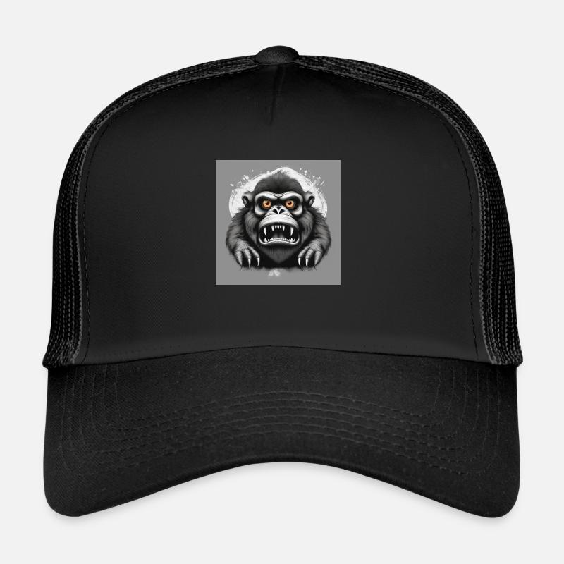 affe - Trucker Cap - Schwarz/Schwarz