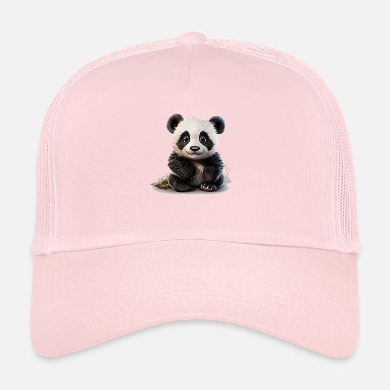 Mignon petit ours panda Casquette trucker 