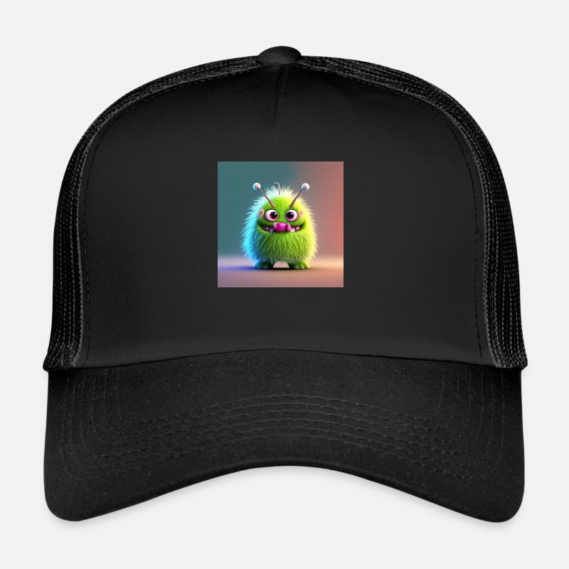Joyeux Halloween mignon monstre langue sur effrayant amusant Casquette trucker 
