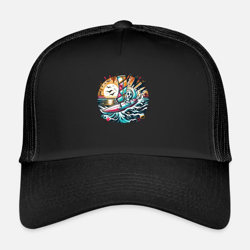 Les surfeurs en action Casquette trucker 