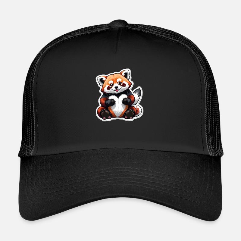 Panda with love - Trucker Cap - black/black