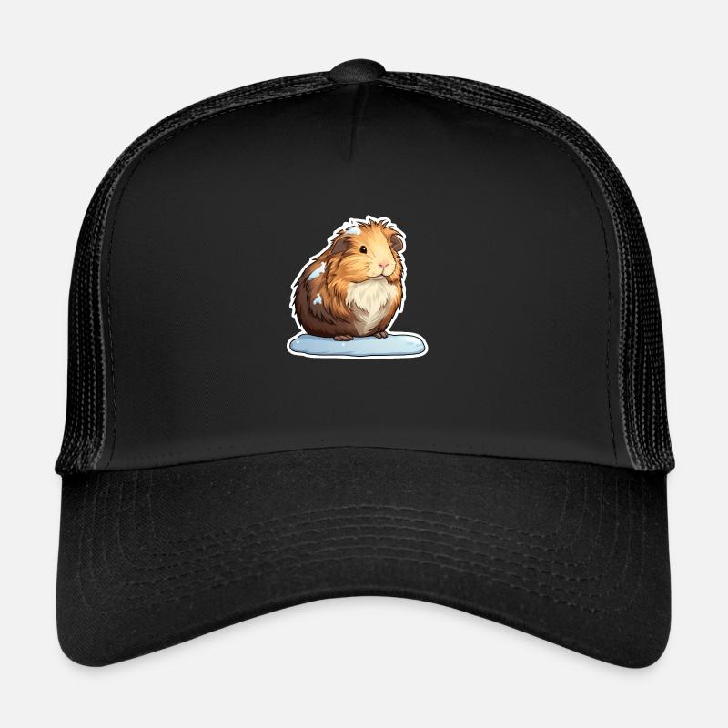 Cochons d’Inde en hiver Casquette trucker 