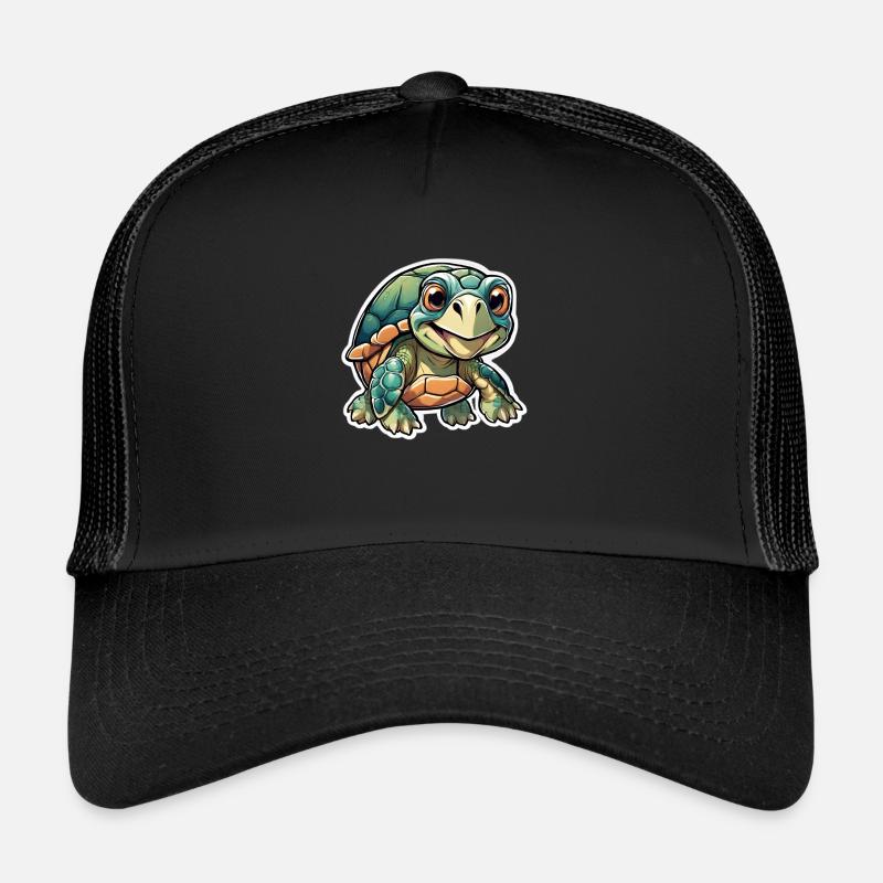 Fröhliche junge Landschildkröte Trucker Cap